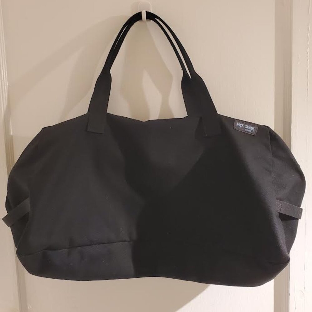 Jack Spade Black Canvas Duffle Bag